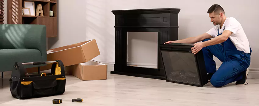Old Rusted Metal Fireplace Repair And Replacement in Jackson, MS
